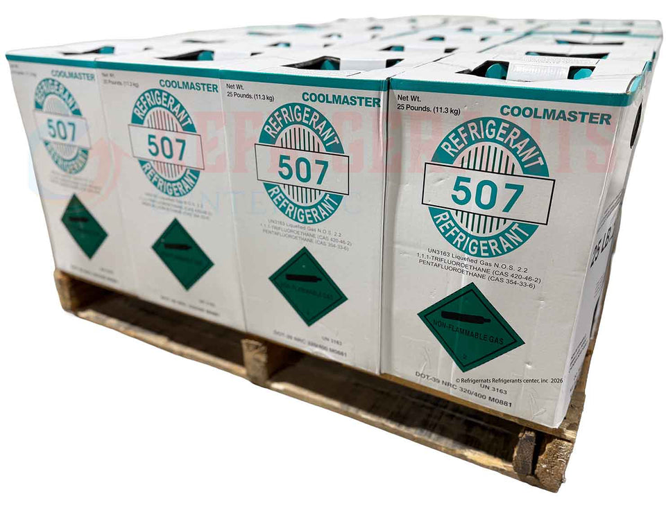 R-507 Refrigerant – Half Pallet (20 × 25 lb)