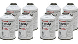 Honeywell R-1234yf Refrigerant – 8 Cans (8oz Each), Genuine – Made in USA