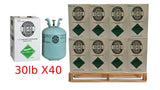 Full Pallet – 40 × 30lb R-134a Refrigerant, Automotive/HVAC Use